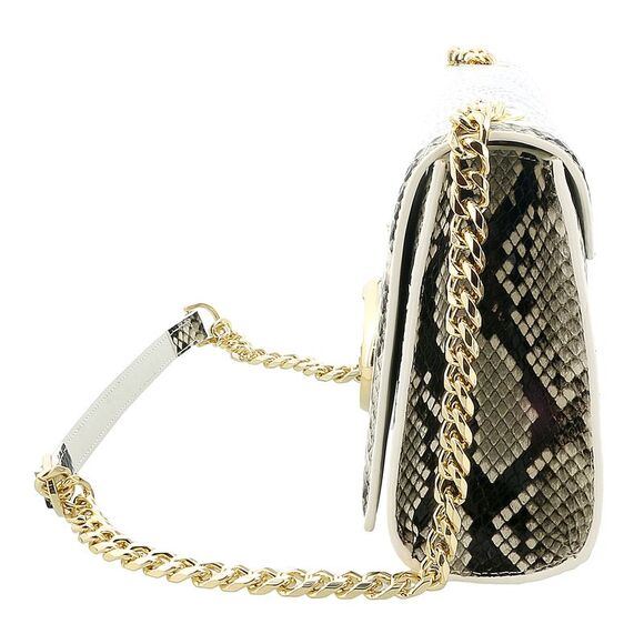 Roberto Cavalli Class BeigeTextured Millie Deluxe Small Clutch